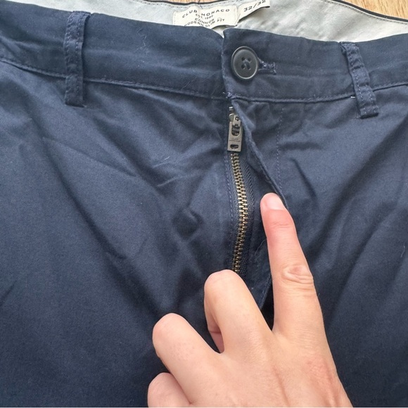 SALE ⬇️ CLUB MONACO CONNOR MODERN SLIM FIT CHINO PANT NAVY BLUE  -32 - Picture 13 of 15